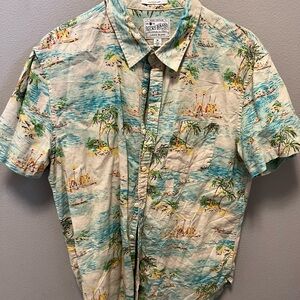 Lucky Brand Men's Tropical Print Shirt - Multicolor
